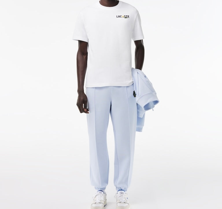 T-Shirts - Blanc - Lacoste coton épais avec imprimé